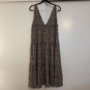 ASOS Leopard Print Midi Dress